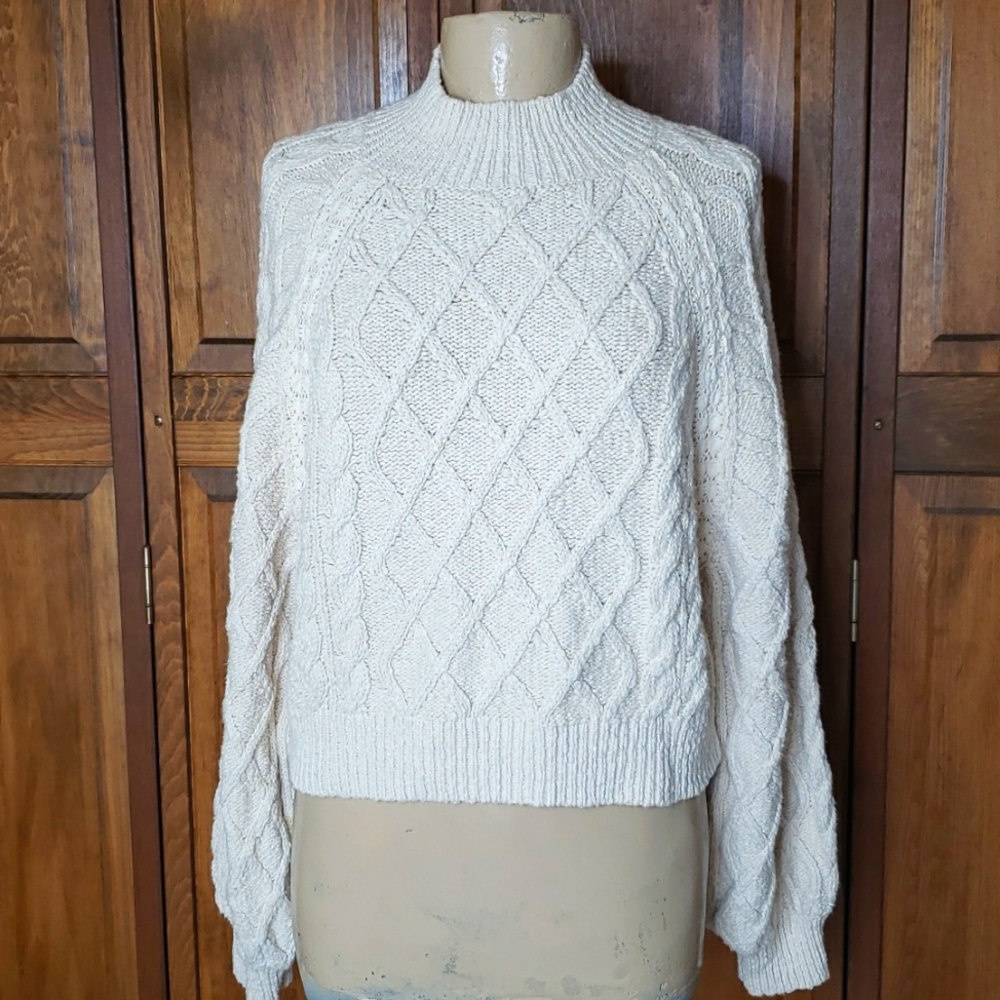 Free People Textured Sweater Sz S